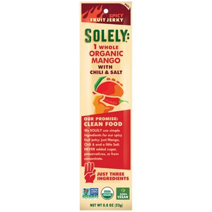 Solely Mango with Chili & Salt Spicy Fruit Jerky, 0.8 oz