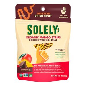 Solely Organic Mango Cacao Drizzled Dried Fruit, 2.8 oz