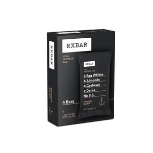 RXBAR Protein Bar, Chocolate Sea Salt, 4 ct