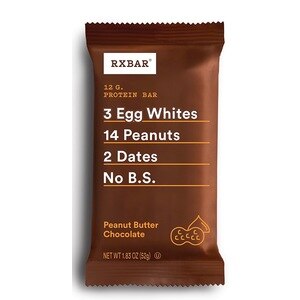 RXBAR Whole Food Protein Bar, Peanut Butter Chocolate, 12g Protein, 1.83 oz Bar