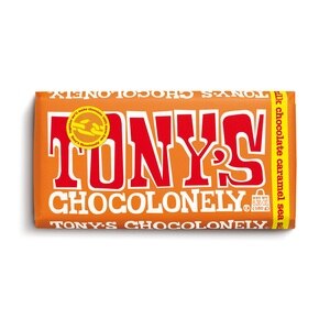 Tony's Chocolonely Milk Caramel Sea Salt Bar, 6.35 oz