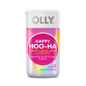 OLLY Happy Hoo-Ha, Women's Probiotic Capsule Supplement, 30CT