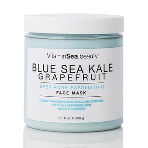 VitaminSea.beauty Blue Sea Kale & Grapefruit Deep Pore Exfoliating Face Mask, 8.5 OZ