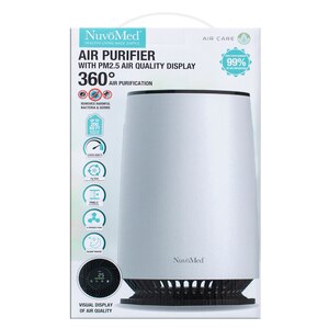 Nuvomed Tabletop Air Purifier with PM2.5 Air Quality Display