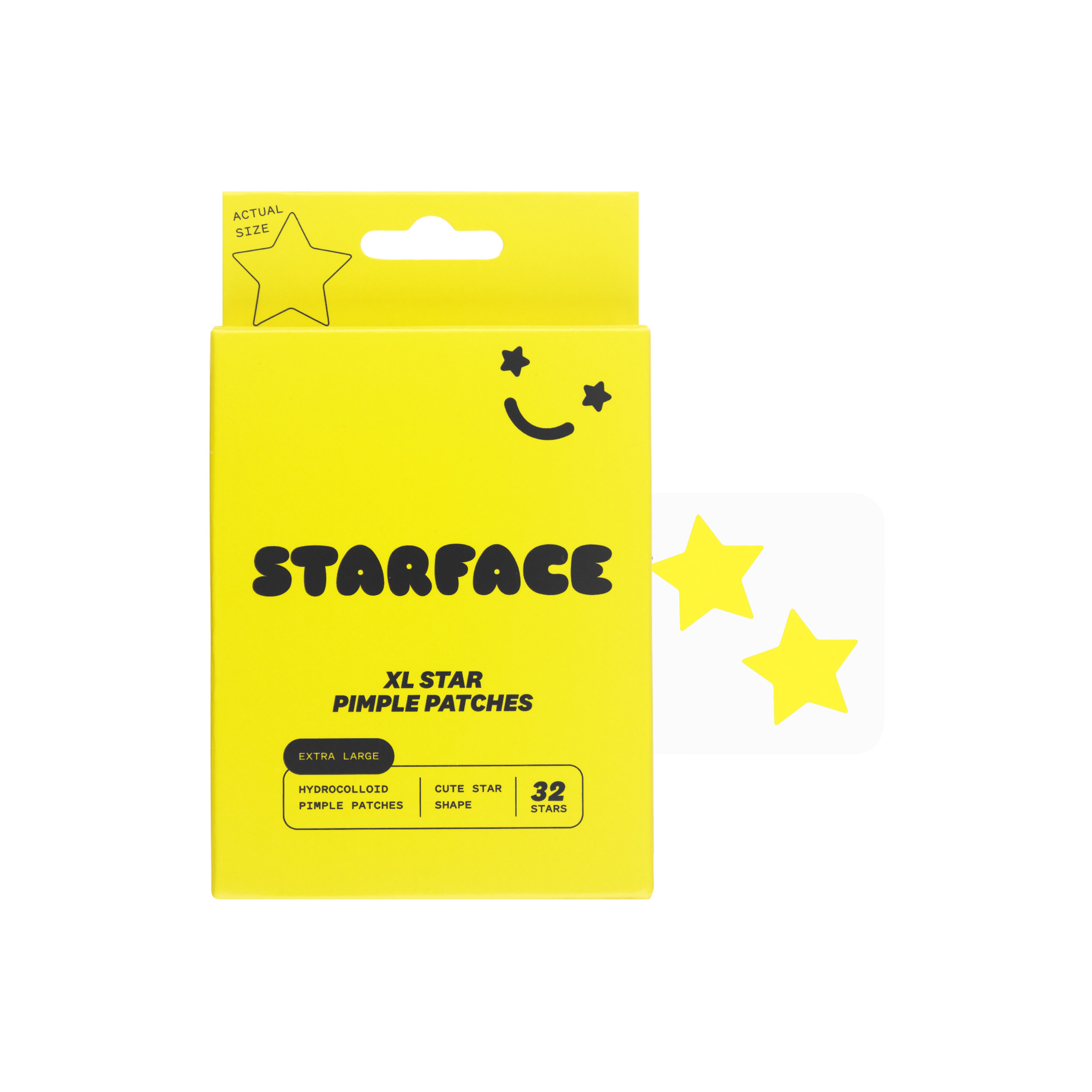 Starface XL Big Star Hydrocolloid Pimple Patches, 32CT