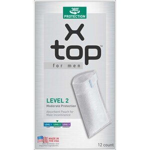 X-top for men Level 2 Monderate Protection, 12 CT