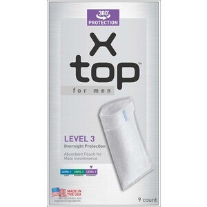 X-top for men Level 3 Overnight Protection, 9 CT