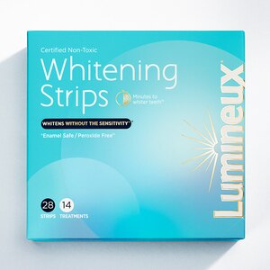 Lumineux Teeth Whitening Strips, Peroxide-Free, 14 Treatments