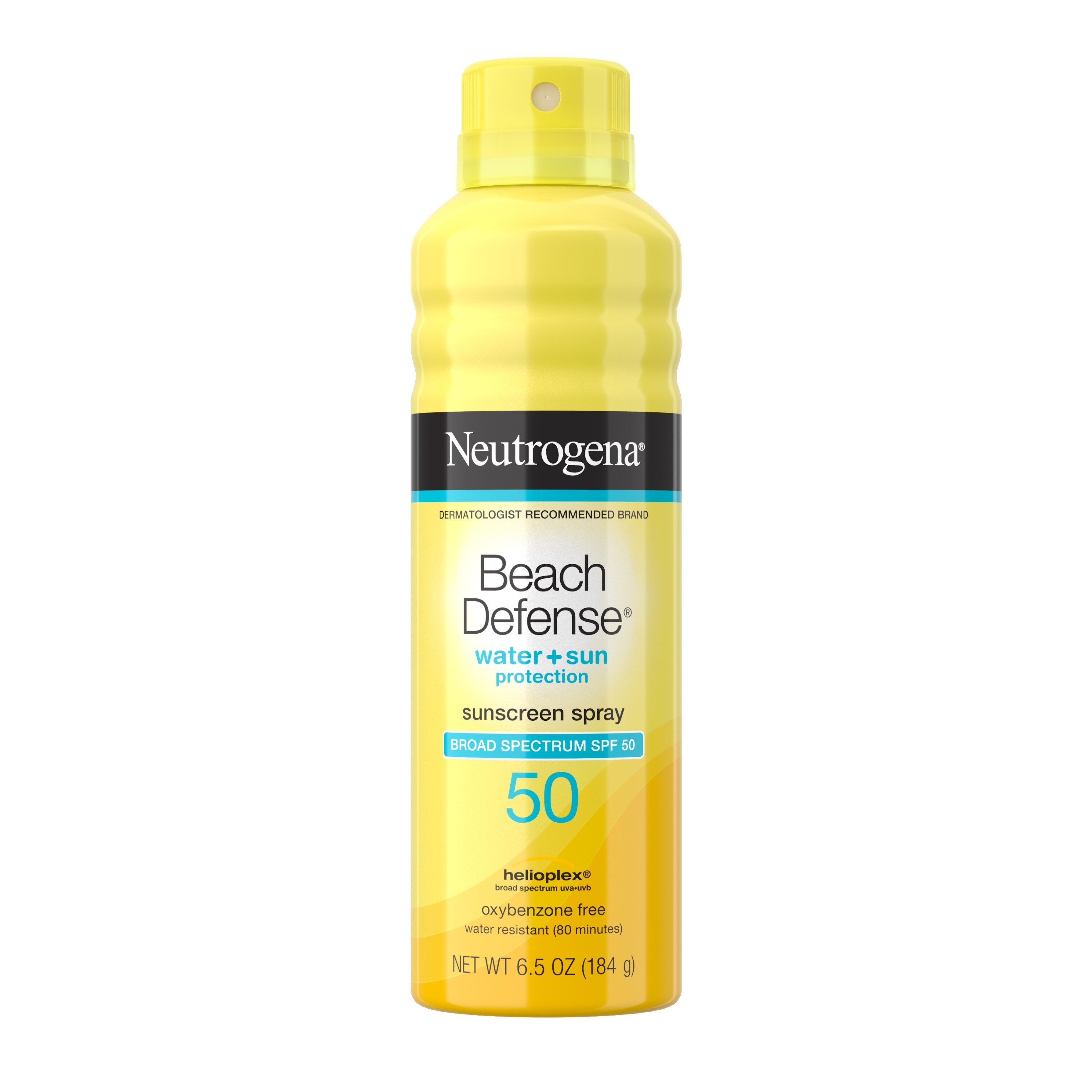 Neutrogena Beach Defense Oil-Free Body Sunscreen Spray, SPF 50, 6.5 OZ