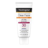 Neutrogena Clear Face Liquid Lotion Sunscreen with SPF 30, 3 OZ, thumbnail image 1 of 1