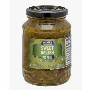 Pampa Sweet Relish Pickles, 12 OZ