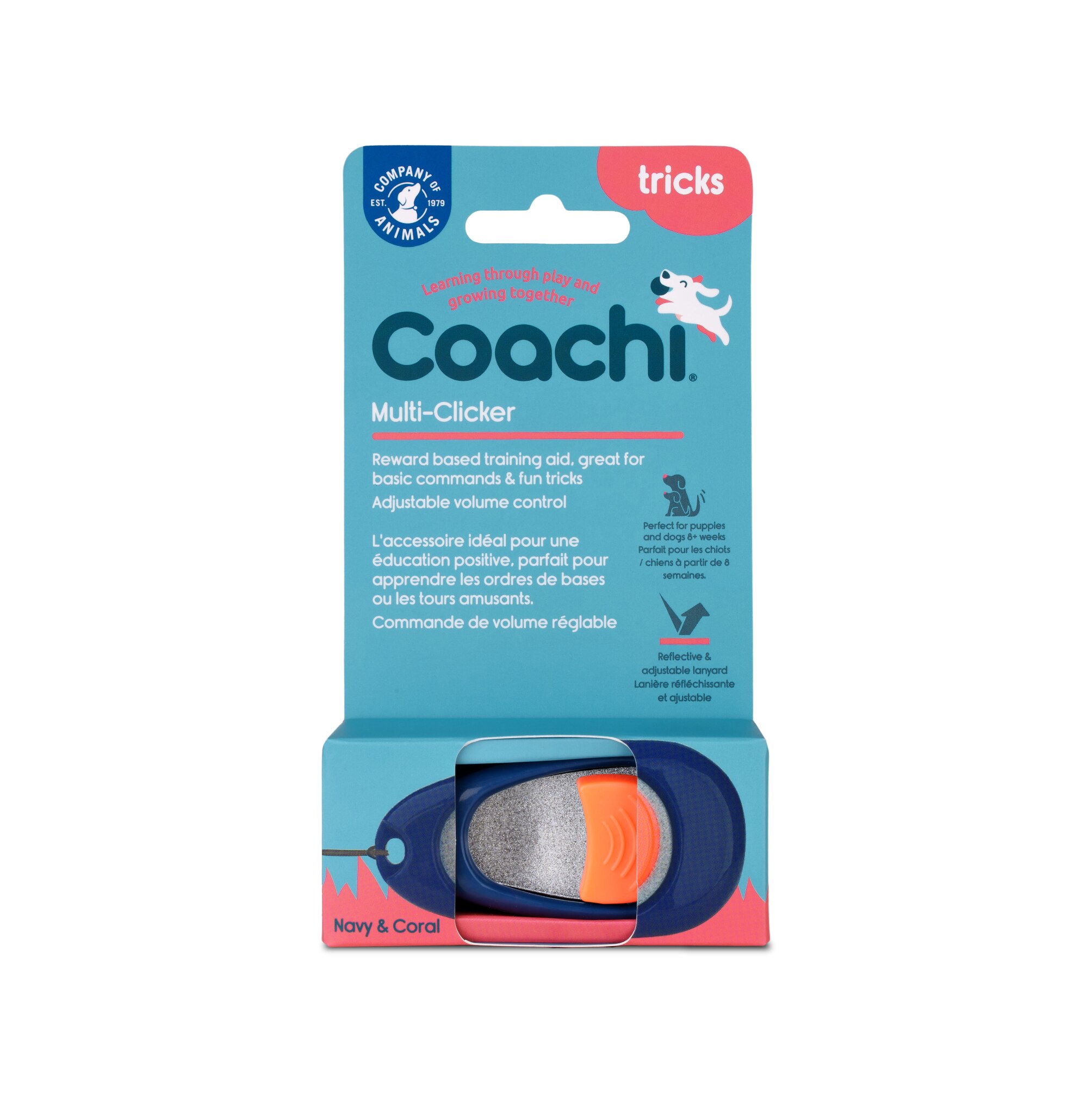 Coachi Multi-Clicker Button, Navy