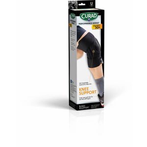 CURAD knee support with side stabilizers