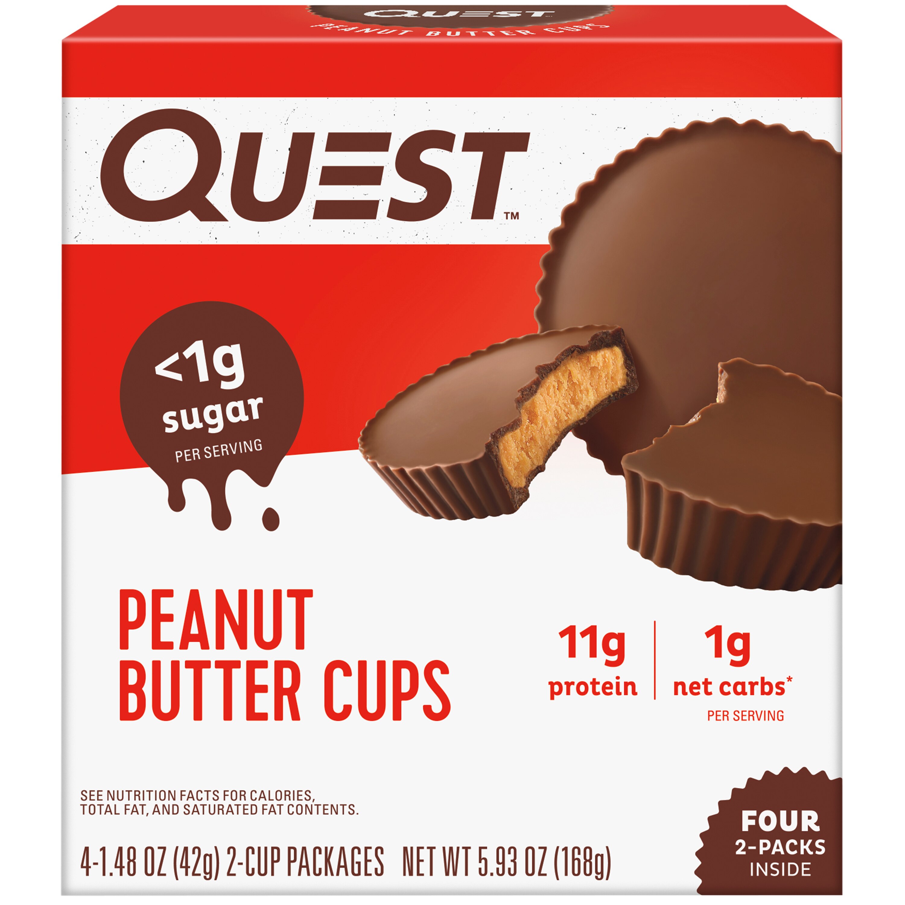 Quest Nutrition Peanut Butter Cups, 4 CT