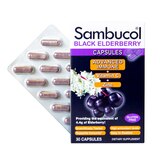 Sambucol Black Elderberry Advanced Immune Capsules 30 CT, thumbnail image 1 of 5