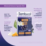 Sambucol Black Elderberry Advanced Immune Capsules 30 CT, thumbnail image 2 of 5