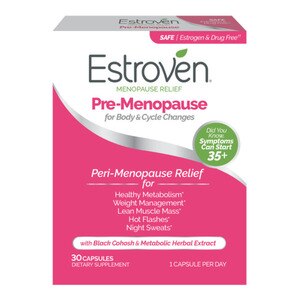 Estroven Perimenopause Relief & Weight Management Supplement Capsules, 30 CT