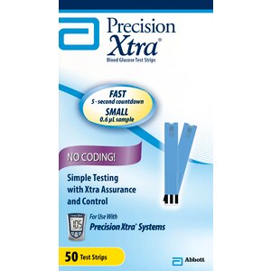 Precision Xtra Blood Glucose Test Strips