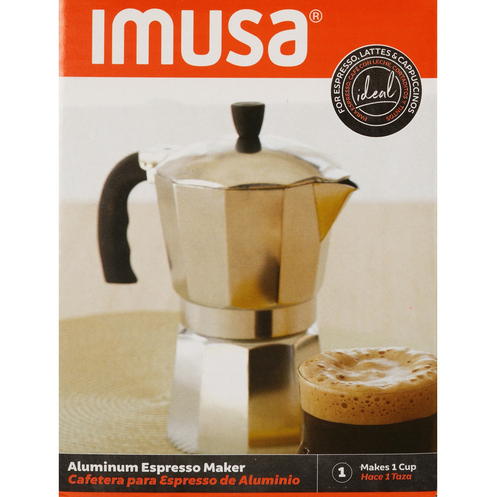 IMUSA Traditional Stovetop Coffeemaker, 1 CUP