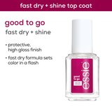 essie salon quality nail care, vegan, clear top coat, good to go, 0.46 fl oz, thumbnail image 3 of 7