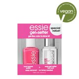 essie glossy shine mani kit, 8-free vegan, aqua blue and top coat, 1 kit, thumbnail image 1 of 9