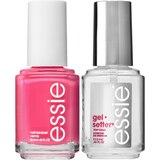 essie glossy shine mani kit, 8-free vegan, aqua blue and top coat, 1 kit, thumbnail image 2 of 9