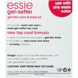 essie glossy shine mani kit, 8-free vegan, aqua blue and top coat, 1 kit, thumbnail image 3 of 9