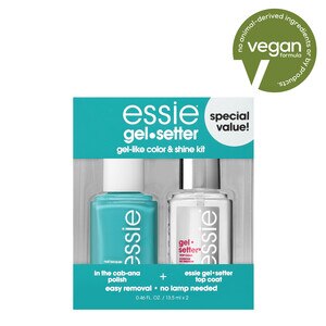 essie Gel-Setter Gel Like Color and Shine Plus Top Coat Kit