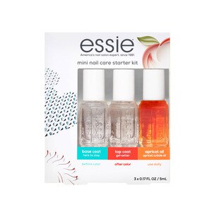 essie Salon-Quality Nail Care, Vegan, nail care essentials, (3-Piece Kit)