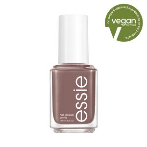 essie Salon-Quality Nail Polish, Vegan, crochet away (grayish brown), 0.46 fl oz