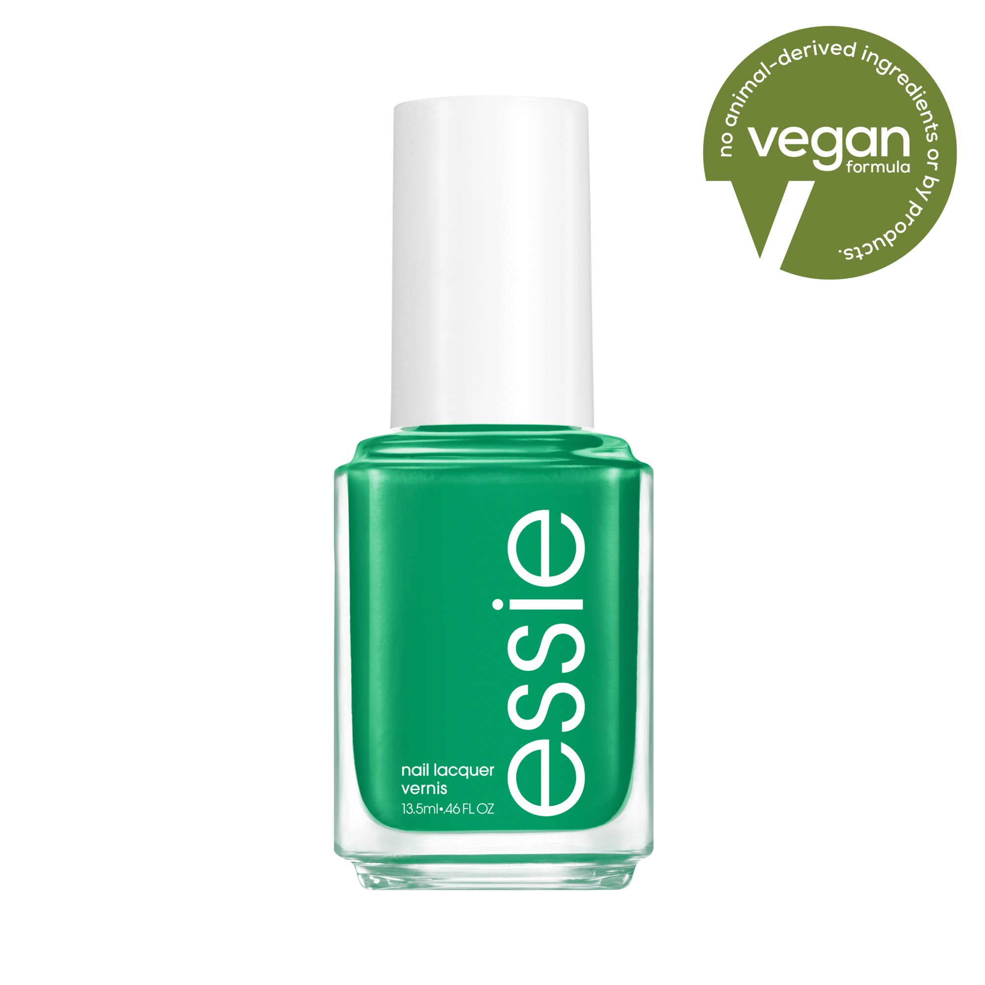 essie Salon-Quality Nail Polish, Vegan, push play Collection, grass never greener (green)