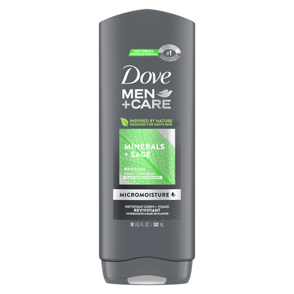 Dove Men+Care Elements Body Wash, 18 OZ