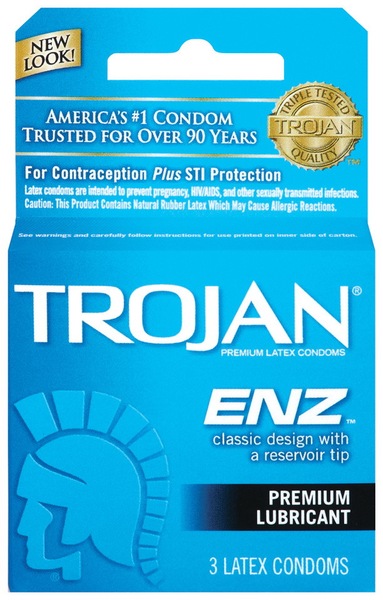 Trojan ENZ Lubricated Latex Condoms