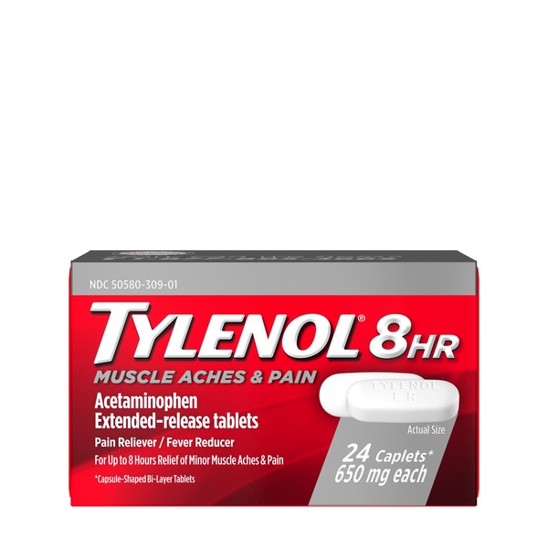 Tylenol 8 Hour Muscle Aches & Pain Tablets with Acetaminophen