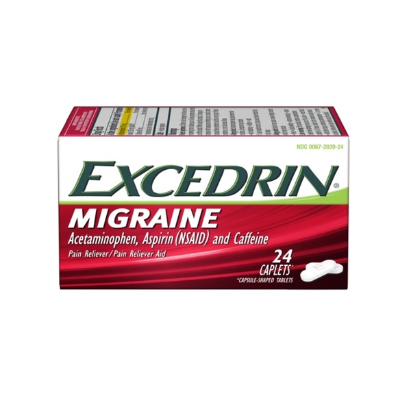 Excedrin Migraine Caplets for Migraine Pain Relief