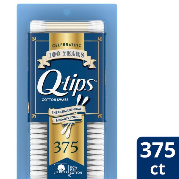 Q-tips Cotton Swabs - 375 count