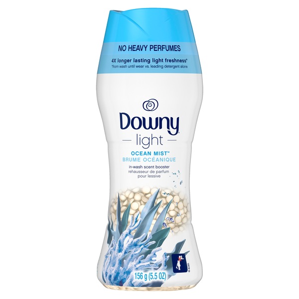 Downy Light Scent In-Wash Scent Booster Beads, Ocean Mist, No Heavy Perfumes, 5 oz