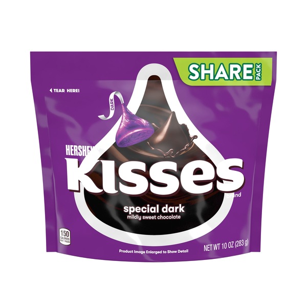 Hershey's Kisses Special Dark Mildly Sweet Chocolates, 10 oz