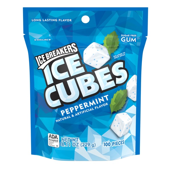 Ice Breakers Ice Cubes Peppermint Sugar Free Gum