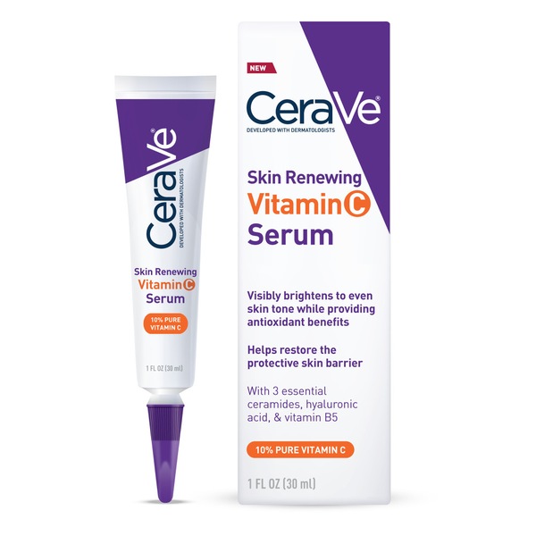 CeraVe Vitamin C Face Serum with Hyaluronic Acid 10% Vitamin C, 1 OZ