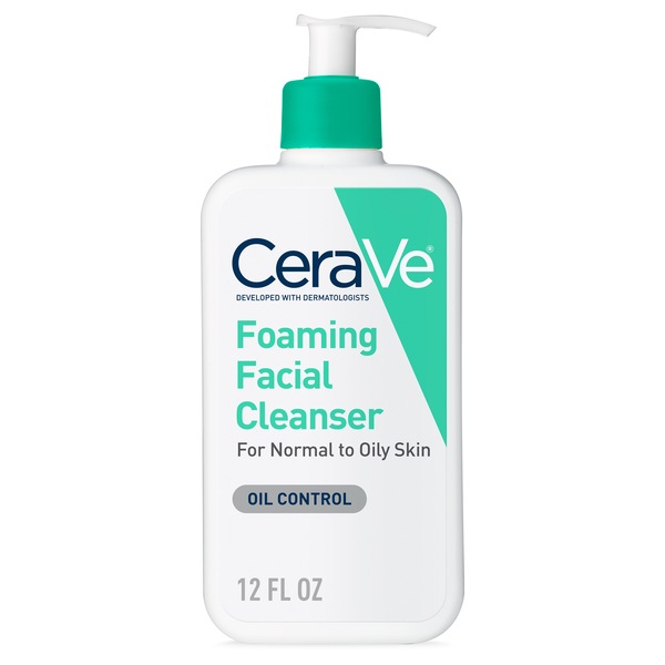 CeraVe Daily Face Wash, Foaming Cleanser for Normal to Oily Skin with Essential Ceramides & Niacinamide
