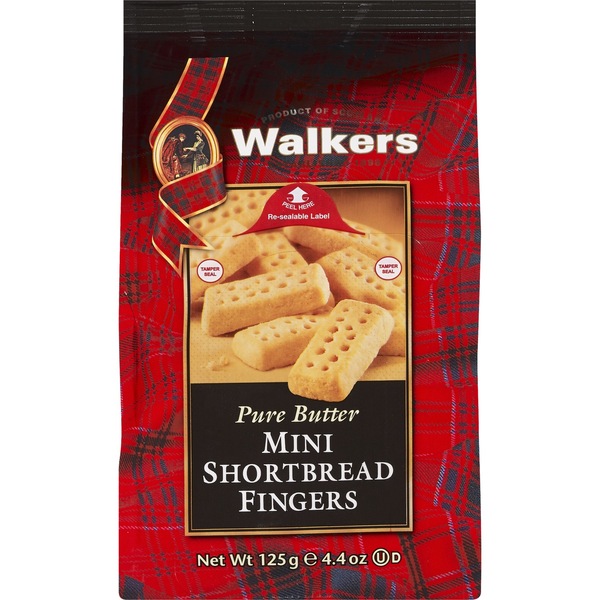 Walkers Pure Butter Mini Shortbread Fingers, 4.4 oz