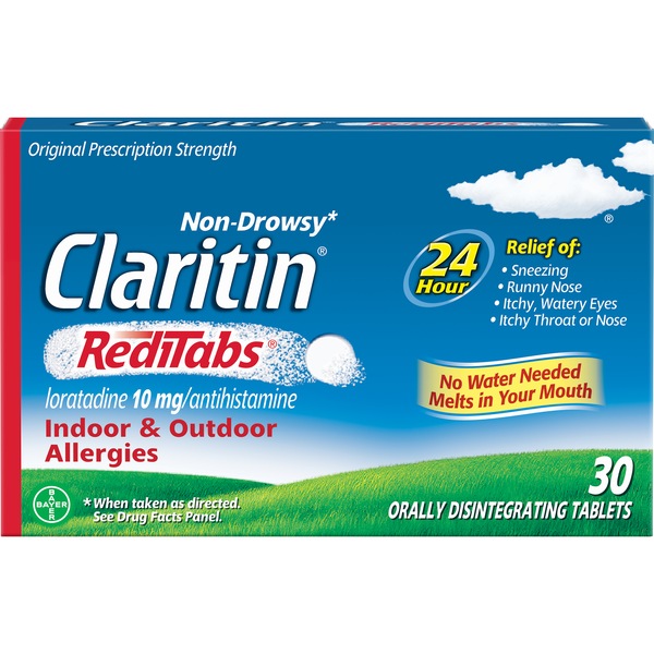 Claritin RediTabs Allergy Relief Orally Disintegrating Tablets, 30CT