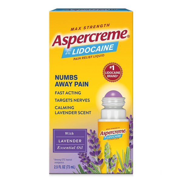 Aspercreme Lidocaine Roll-On, 2.5 OZ