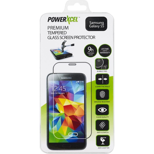 PowerXcel Premium Tempered Glass Screen Protector For Samsung Galaxy S5