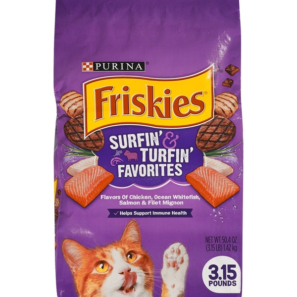 Friskies Surfin' & Turfin' Favorites Dry Cat Food (Bag)