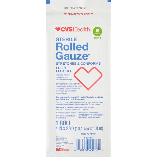 CVS Health Sterile Latex-Free Rolled Gauze