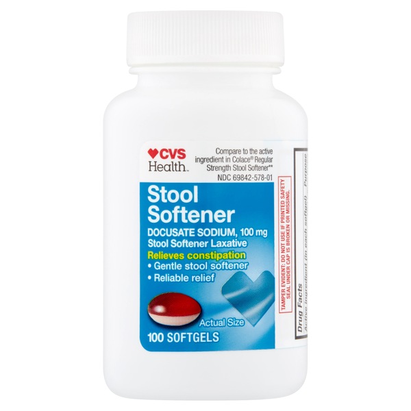 CVS Health Stool Softener 100 MG Softgels