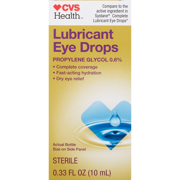 CVS Health Lubricant Eye Drops, Propylene Glycol 0.6%