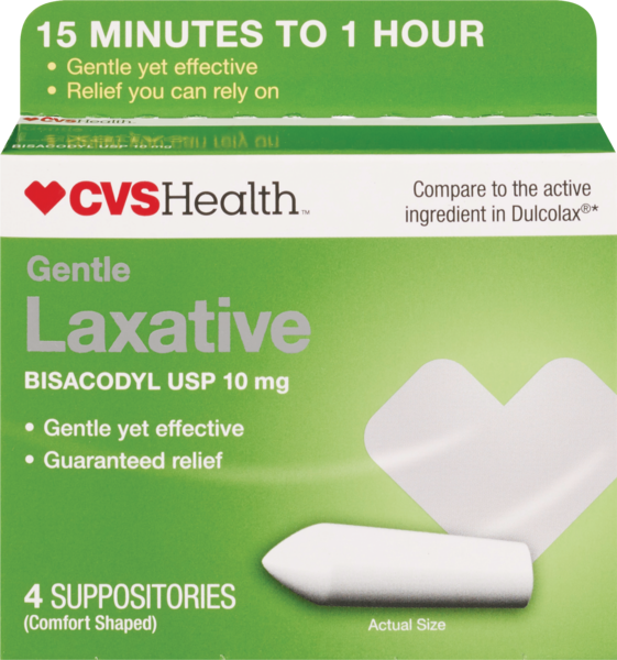 CVS Health Gentle Laxative Suppositories